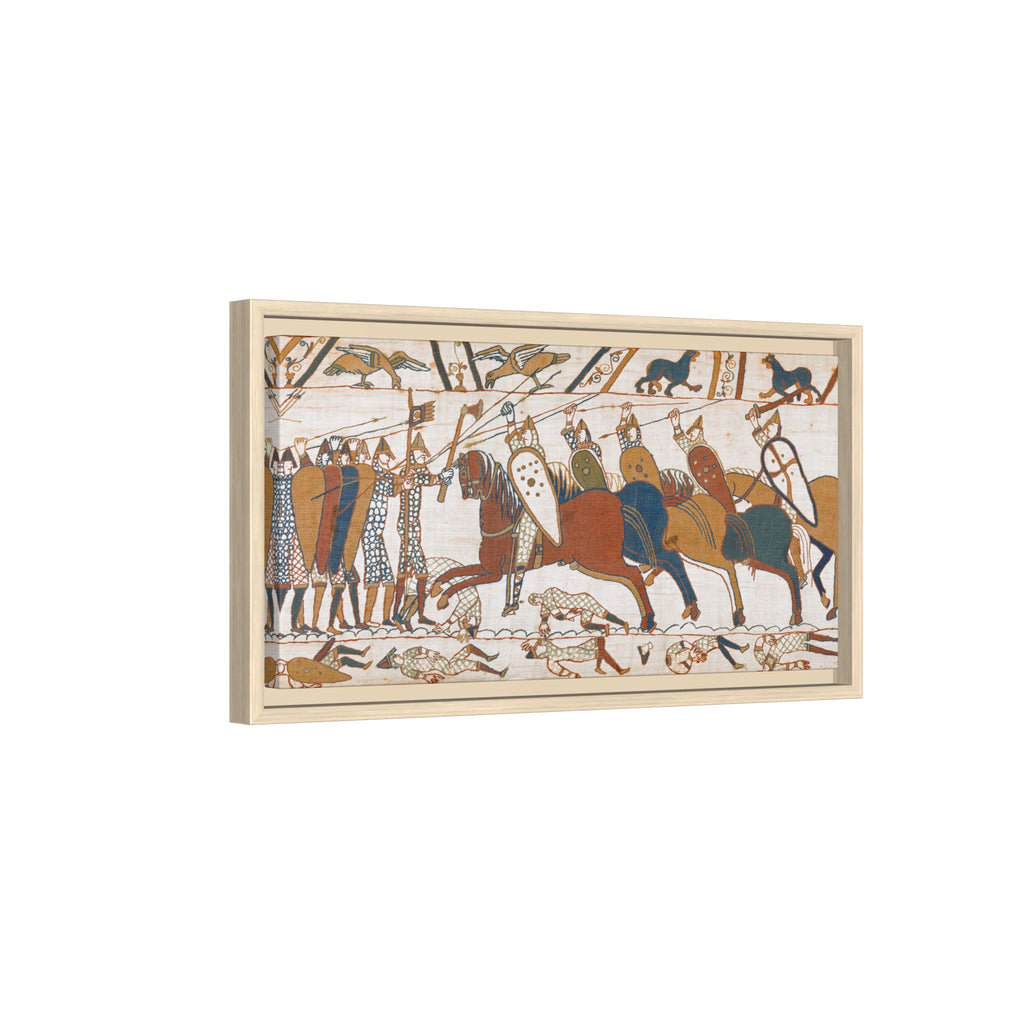 Bayeux Tapestry Battle of Hastings Framed Canvas
