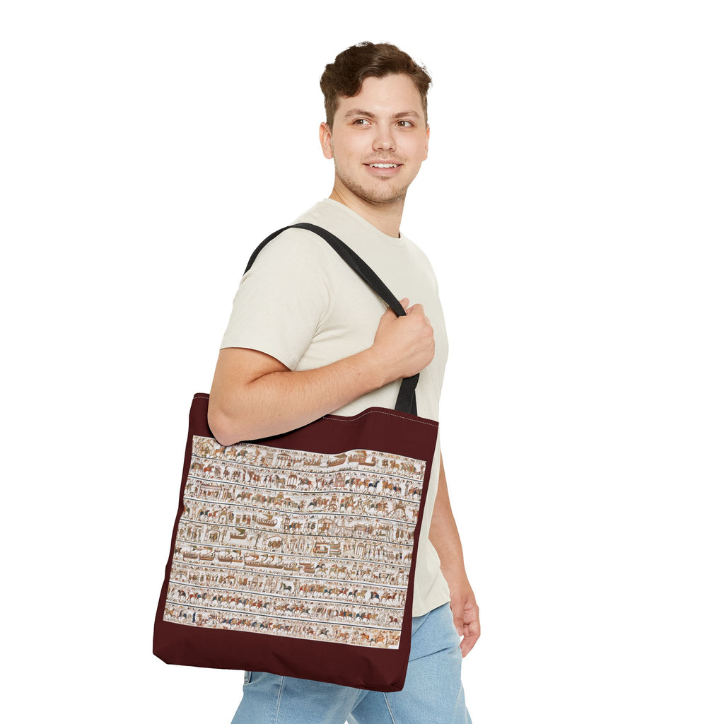 Bayeux Tapestry in One Image Tote Bag | Medieval History Illustration