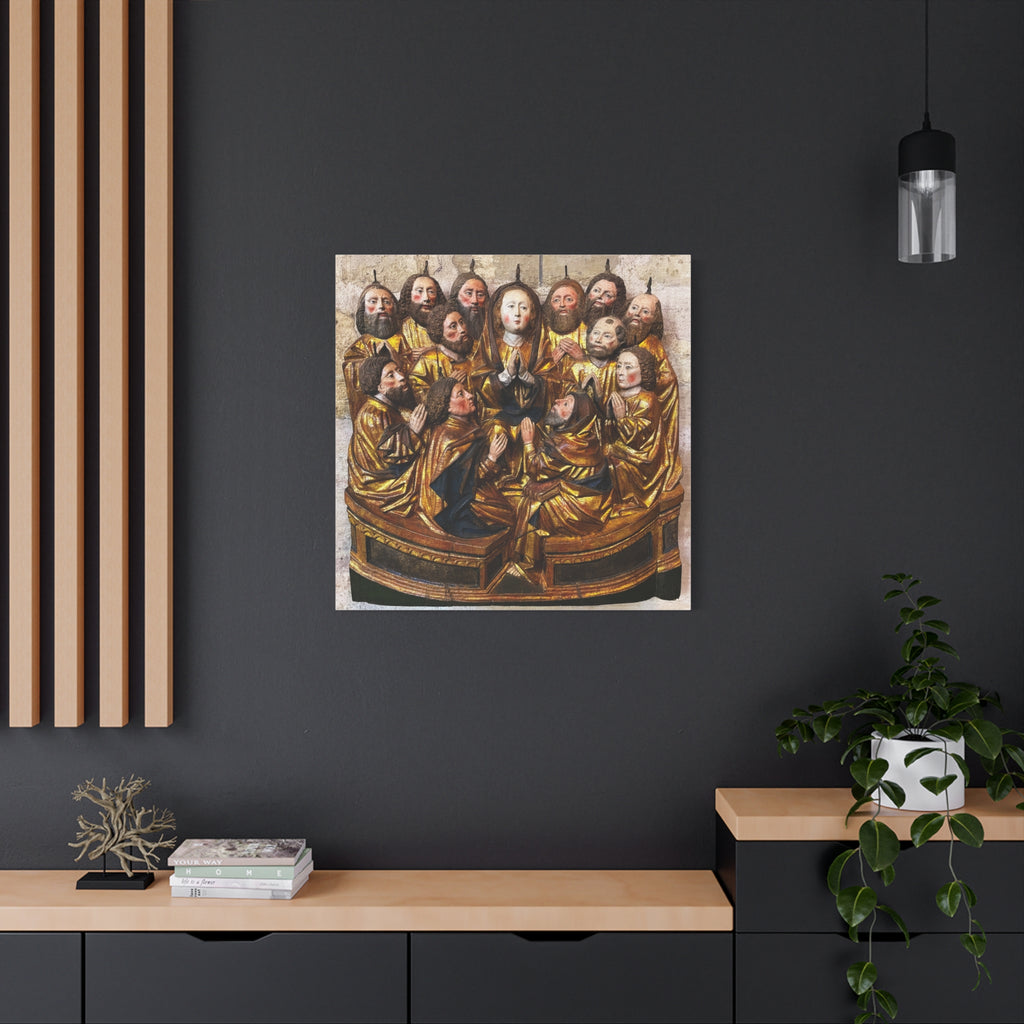 Medieval Pentecost Art Matte Canvas