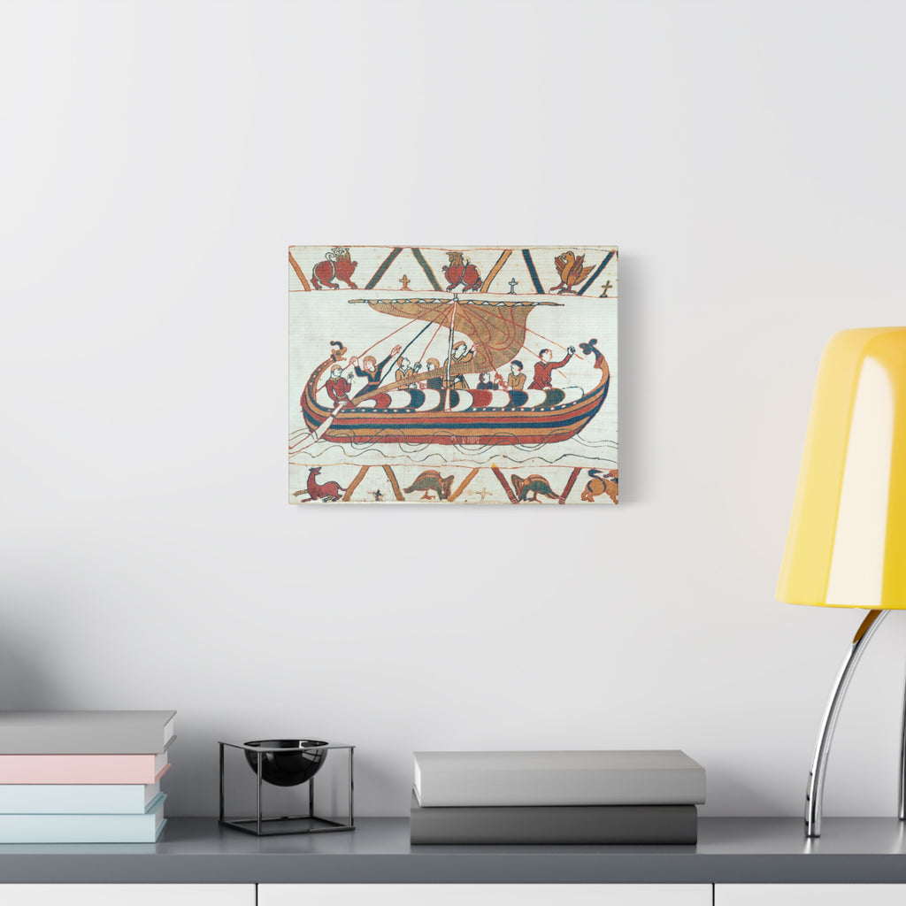 Bayeux Tapestry Norman Longship Canvas Print