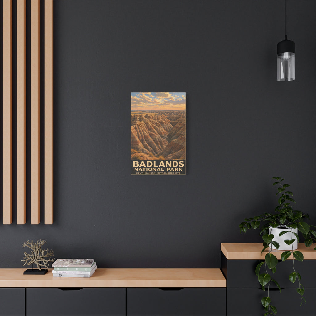 Badlands National Park Matte Canvas Wall Art — Stretched 1.25"