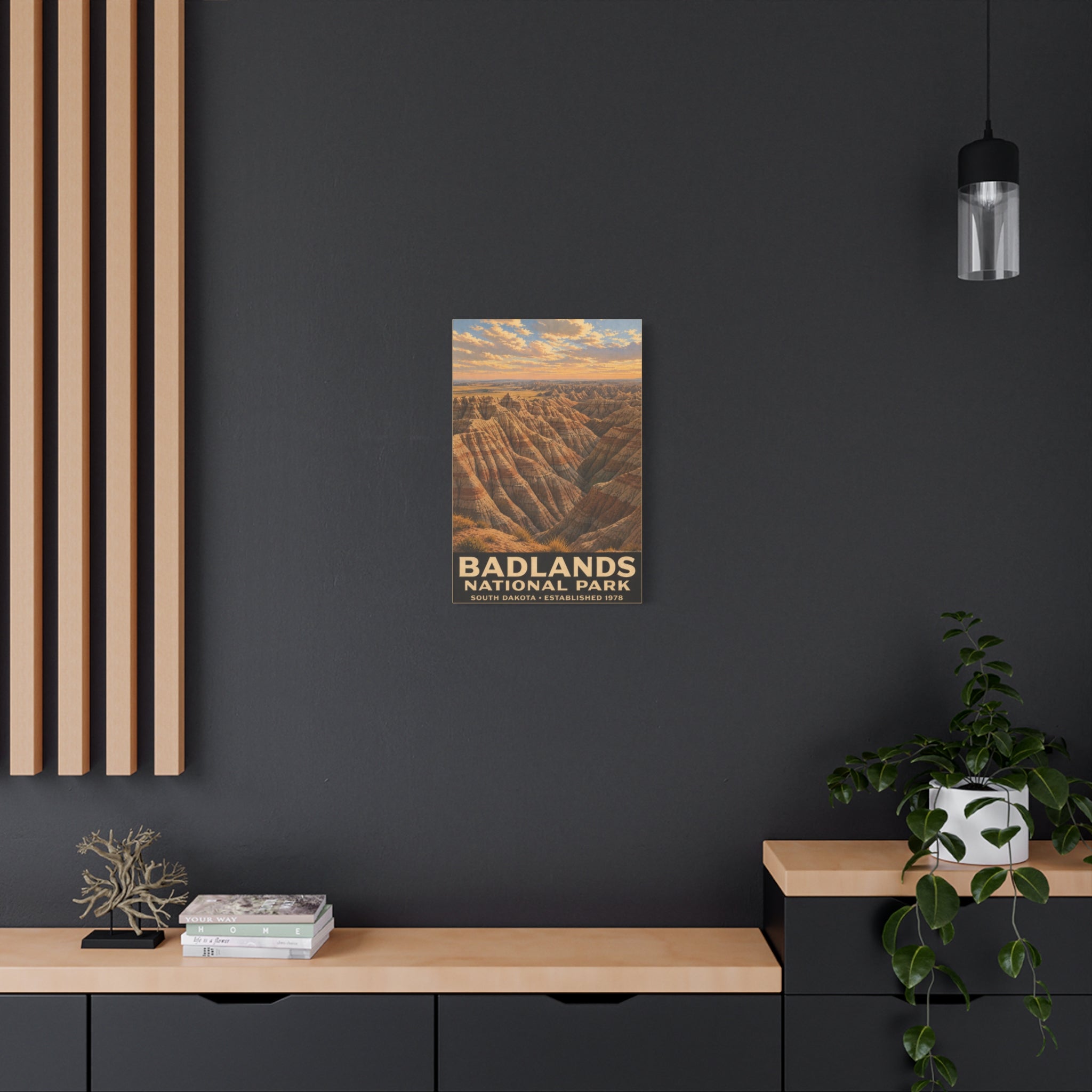 Badlands National Park Matte Canvas Wall Art — Stretched 1.25"