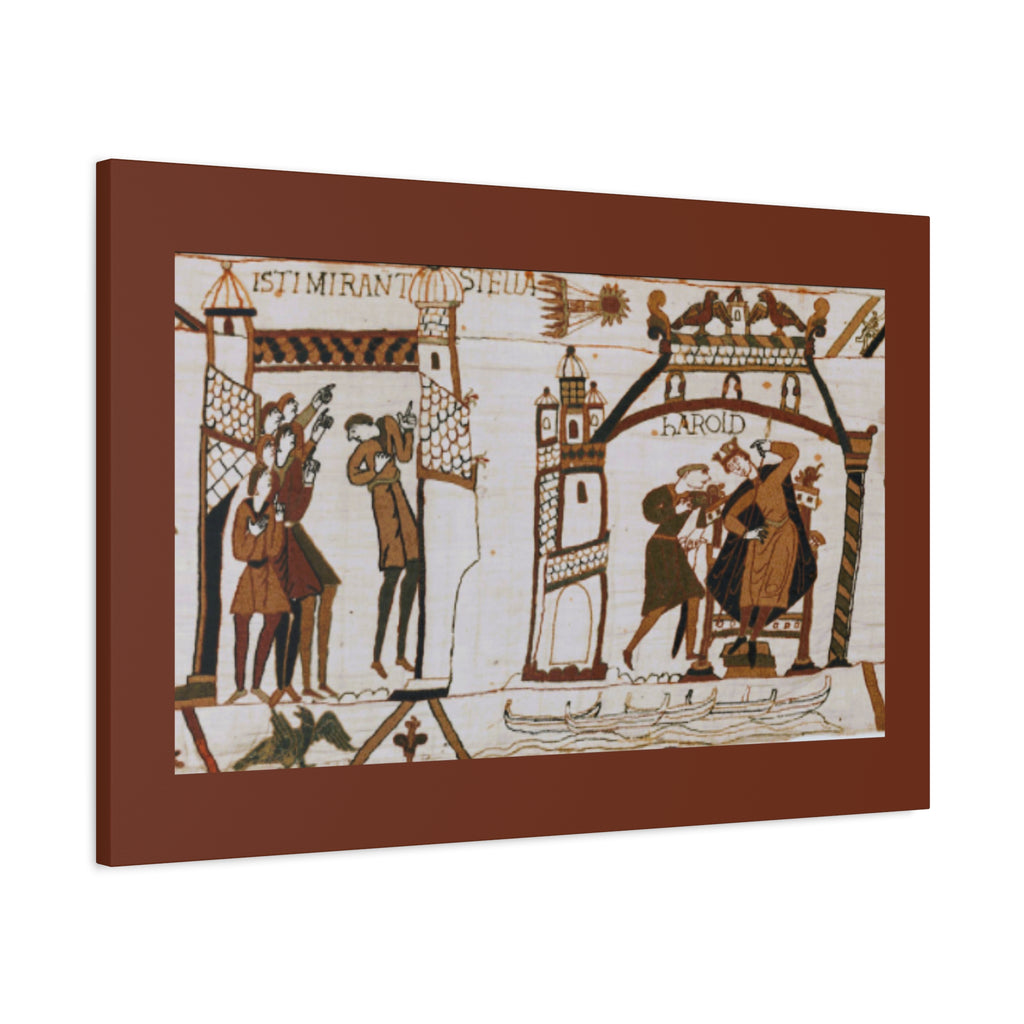 Bayeux Tapestry Halley's Comet Matte Stretched Canvas