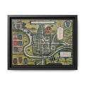Chester, England by Braun and Hogenberg Framed Canvas Art Print