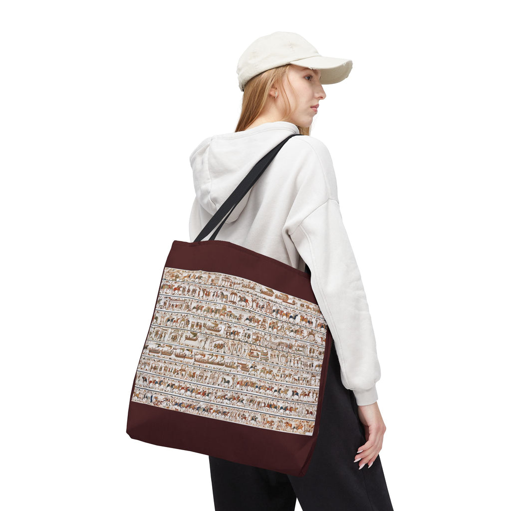 Bayeux Tapestry in One Image Tote Bag | Medieval History Illustration