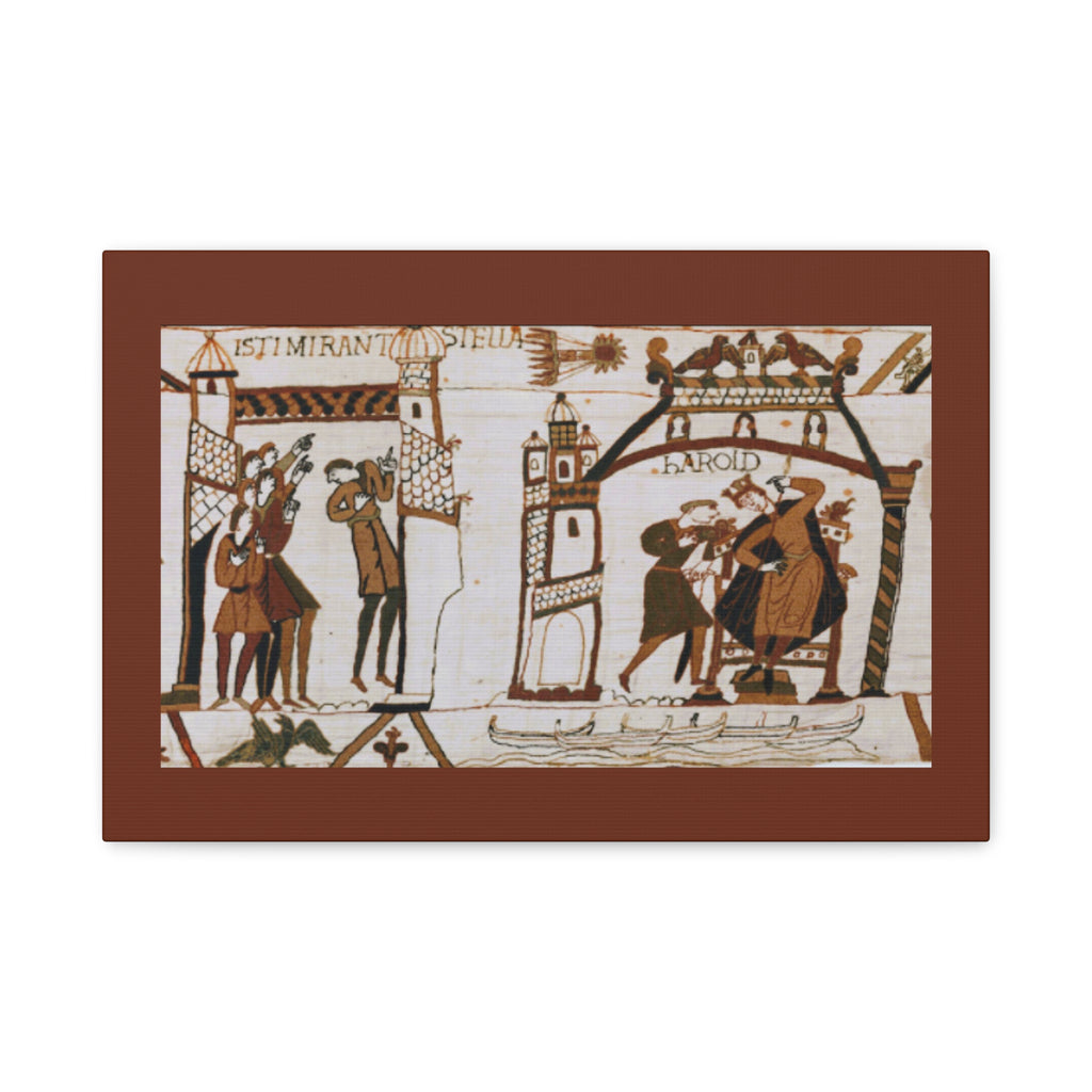 Bayeux Tapestry Halley's Comet Matte Stretched Canvas