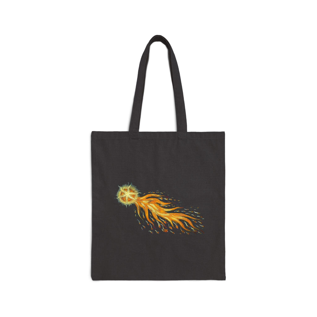 Halley's Comet Tote Bag | Cotton Canvas Astronomy Illustration