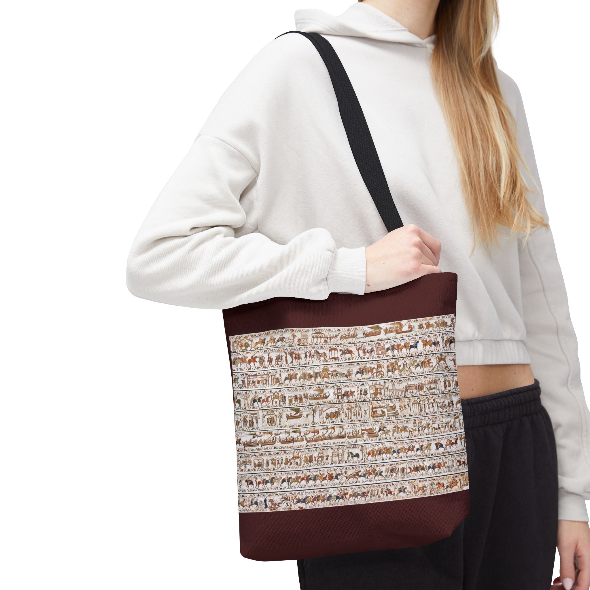 Bayeux Tapestry in One Image Tote Bag | Medieval History Illustration
