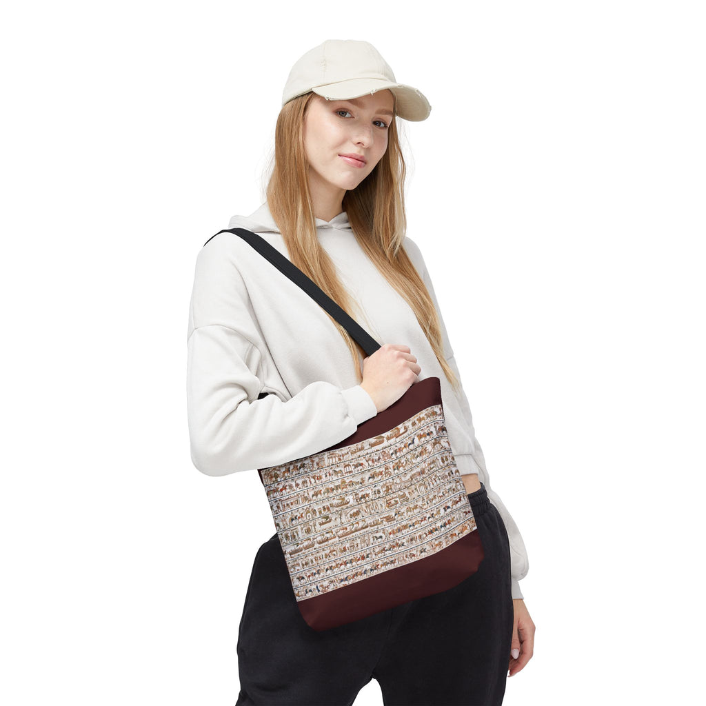 Bayeux Tapestry in One Image Tote Bag | Medieval History Illustration