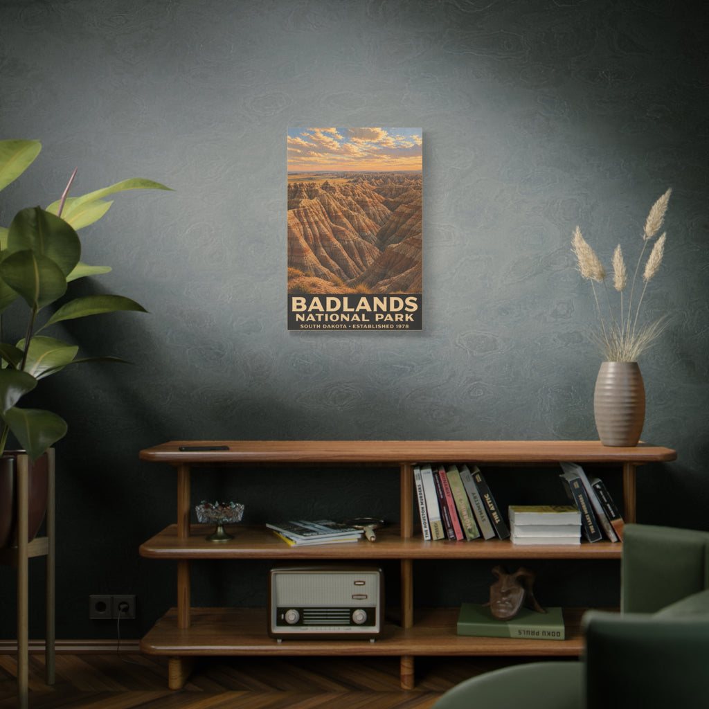 Badlands National Park Matte Canvas Wall Art — Stretched 1.25"
