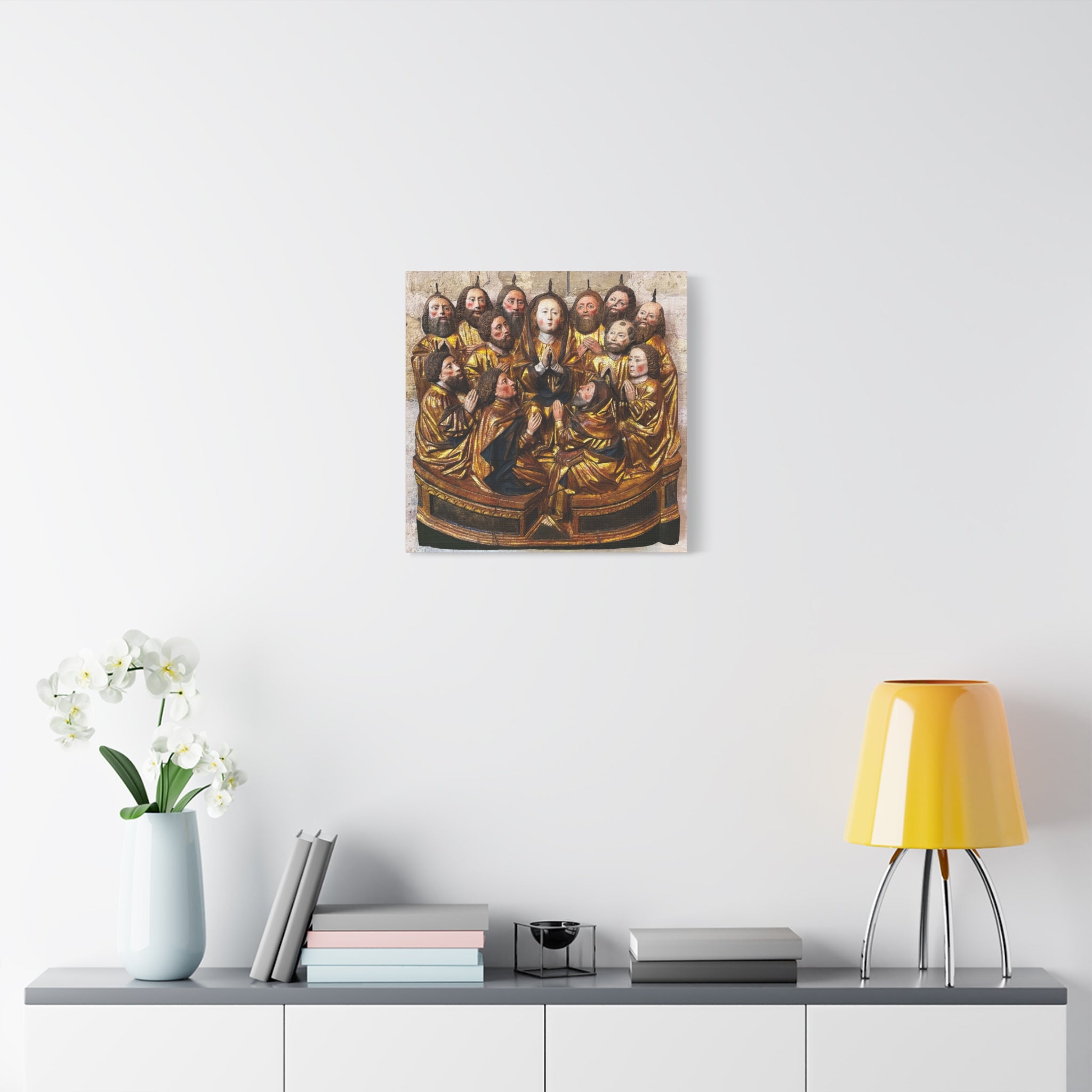 Medieval Pentecost Art Matte Canvas