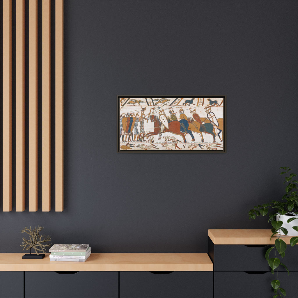 Bayeux Tapestry Battle of Hastings Framed Canvas