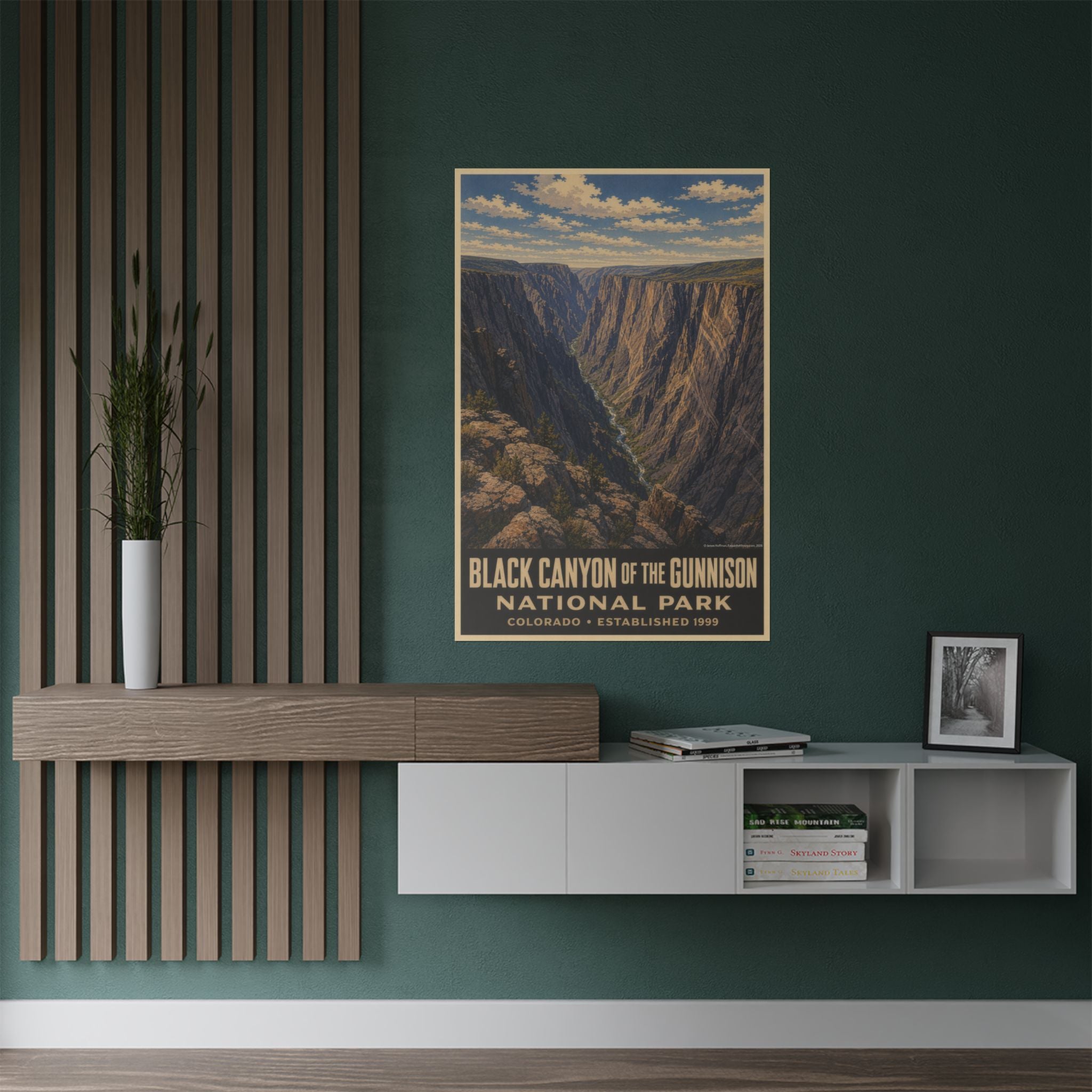 Black Canyon of the Gunnison National Park Poster — Vintage Travel Wall Art