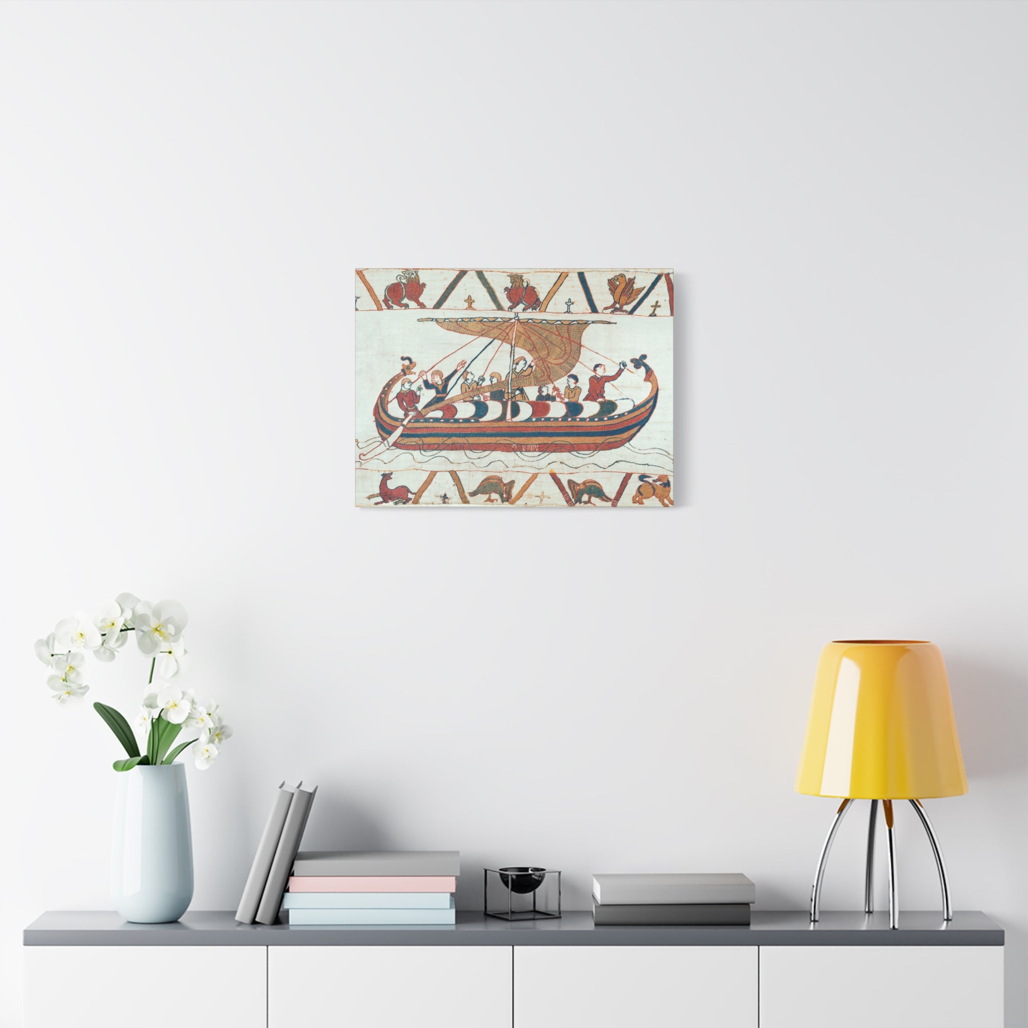 Bayeux Tapestry Norman Longship Canvas Print