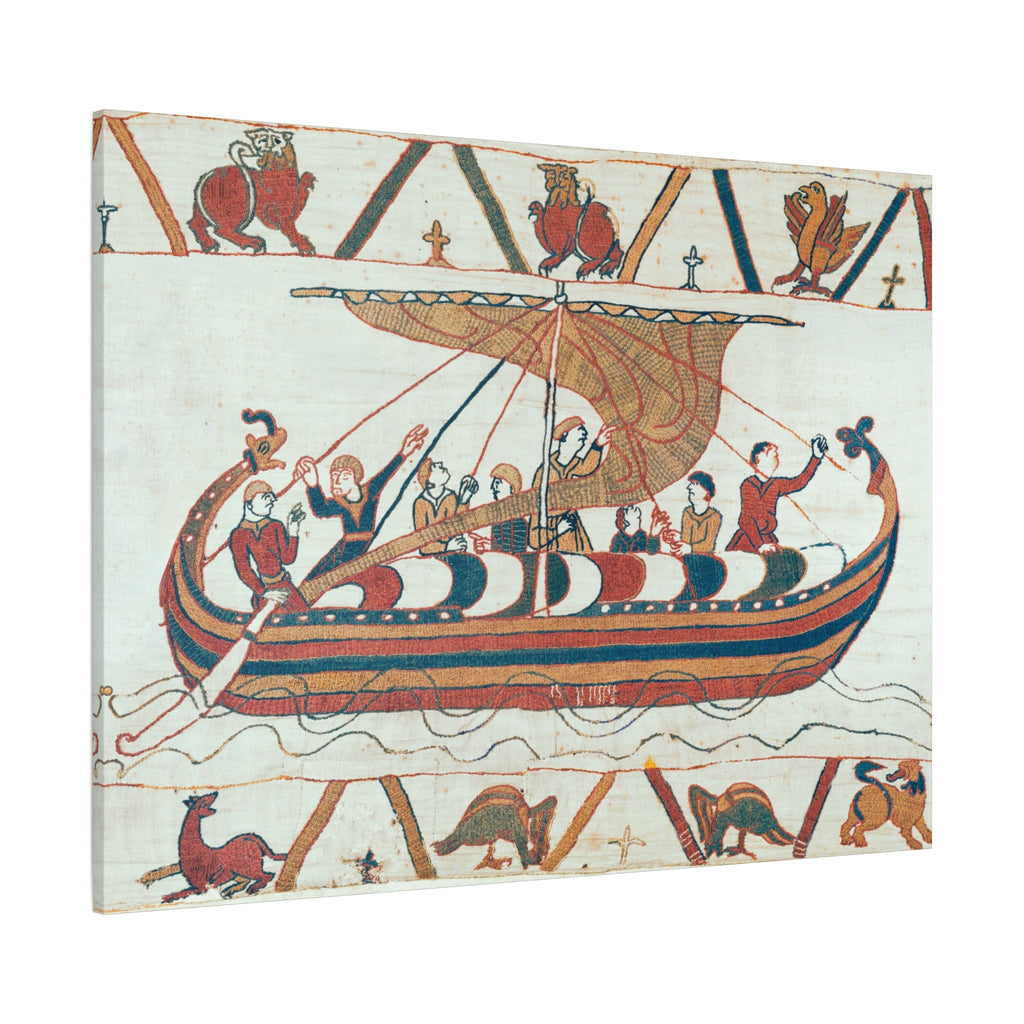 Bayeux Tapestry Norman Longship Canvas Print