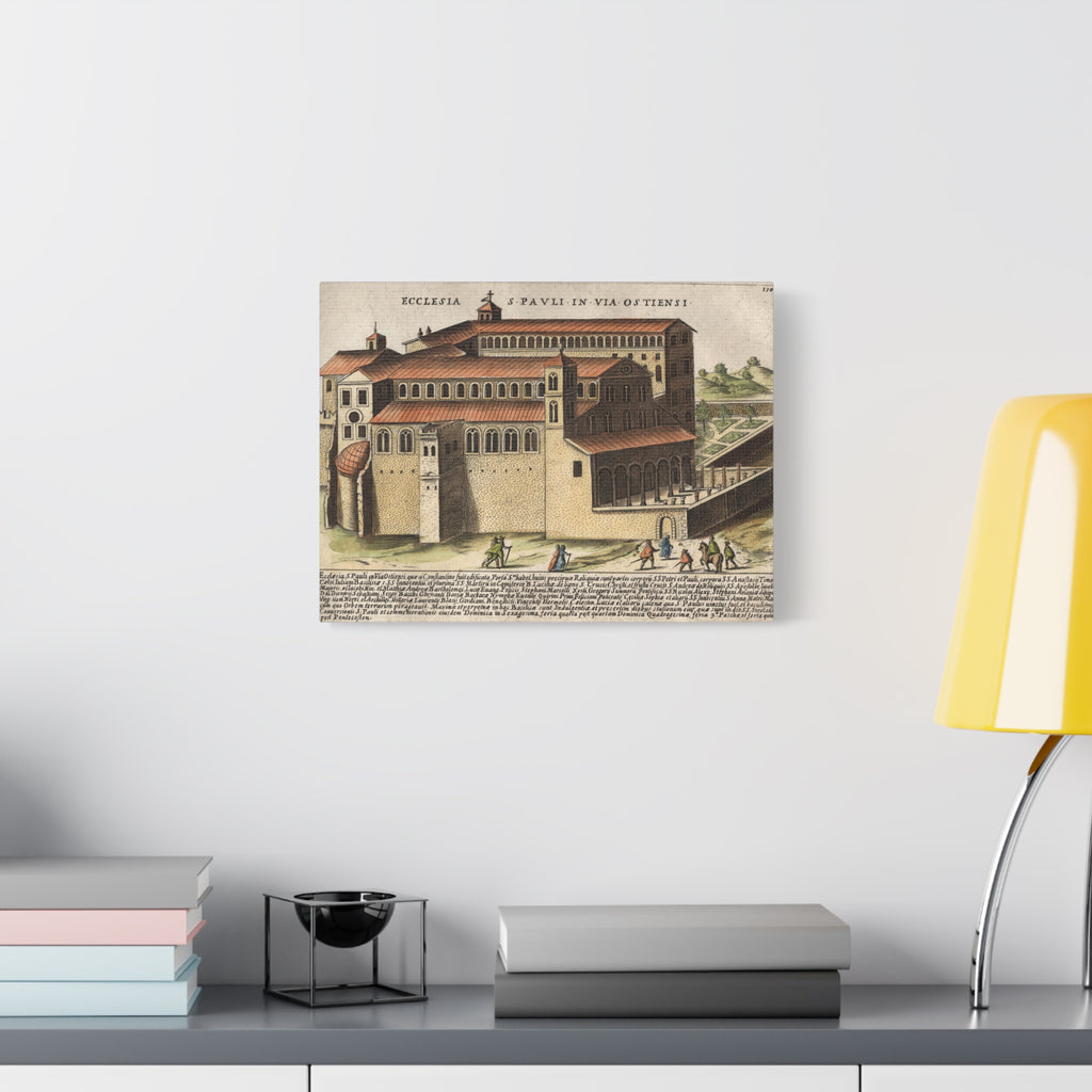 Basilica of Saint Paul Outside the Walls Historic Art Canvas
