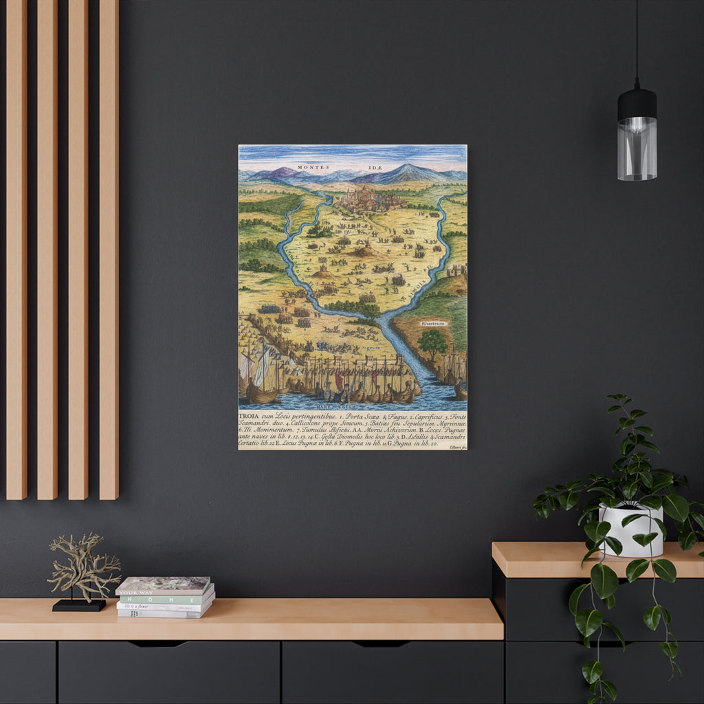 Ancient City of Troy Matte Canvas