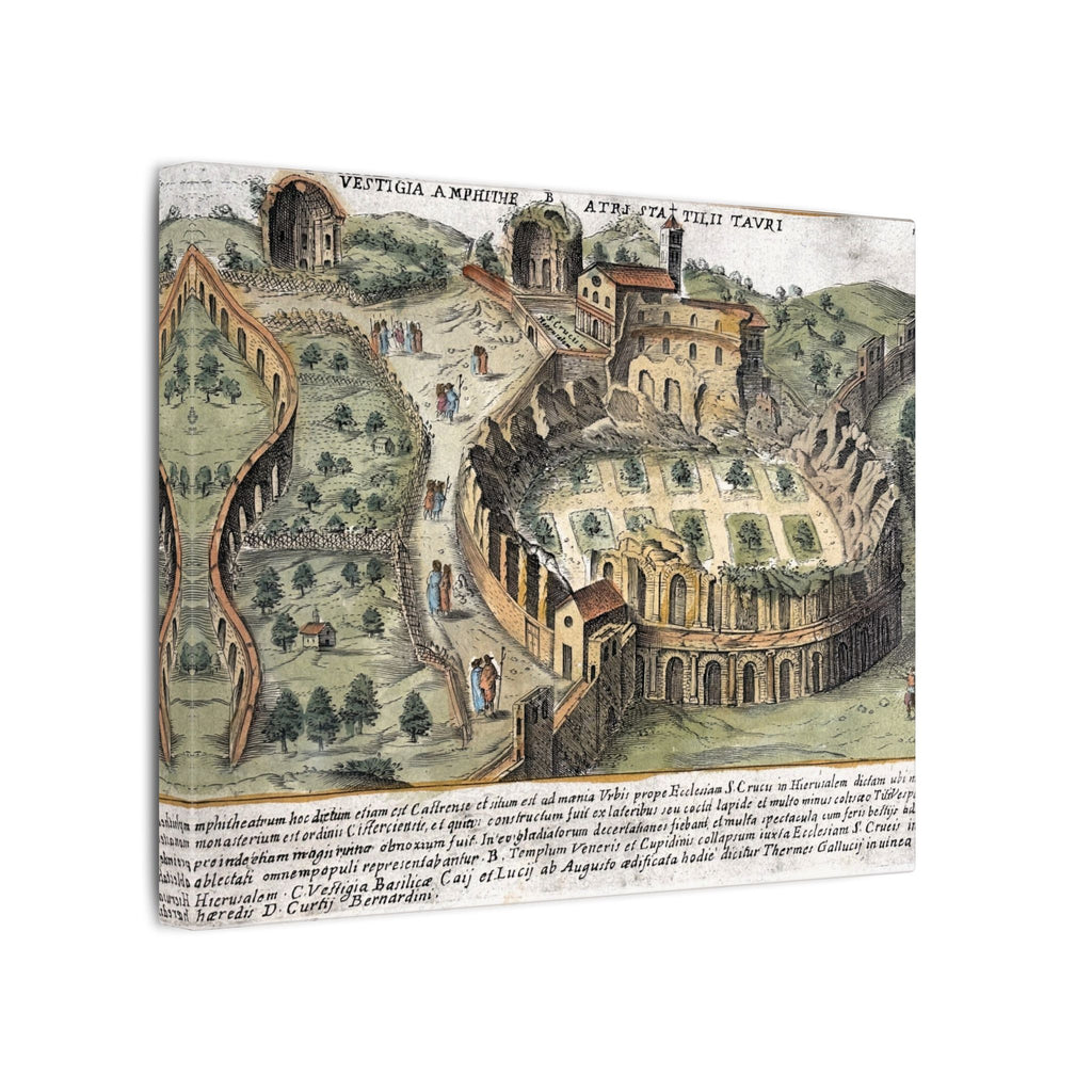 Amphitheatrum Castrense in Rome Canvas Art Print