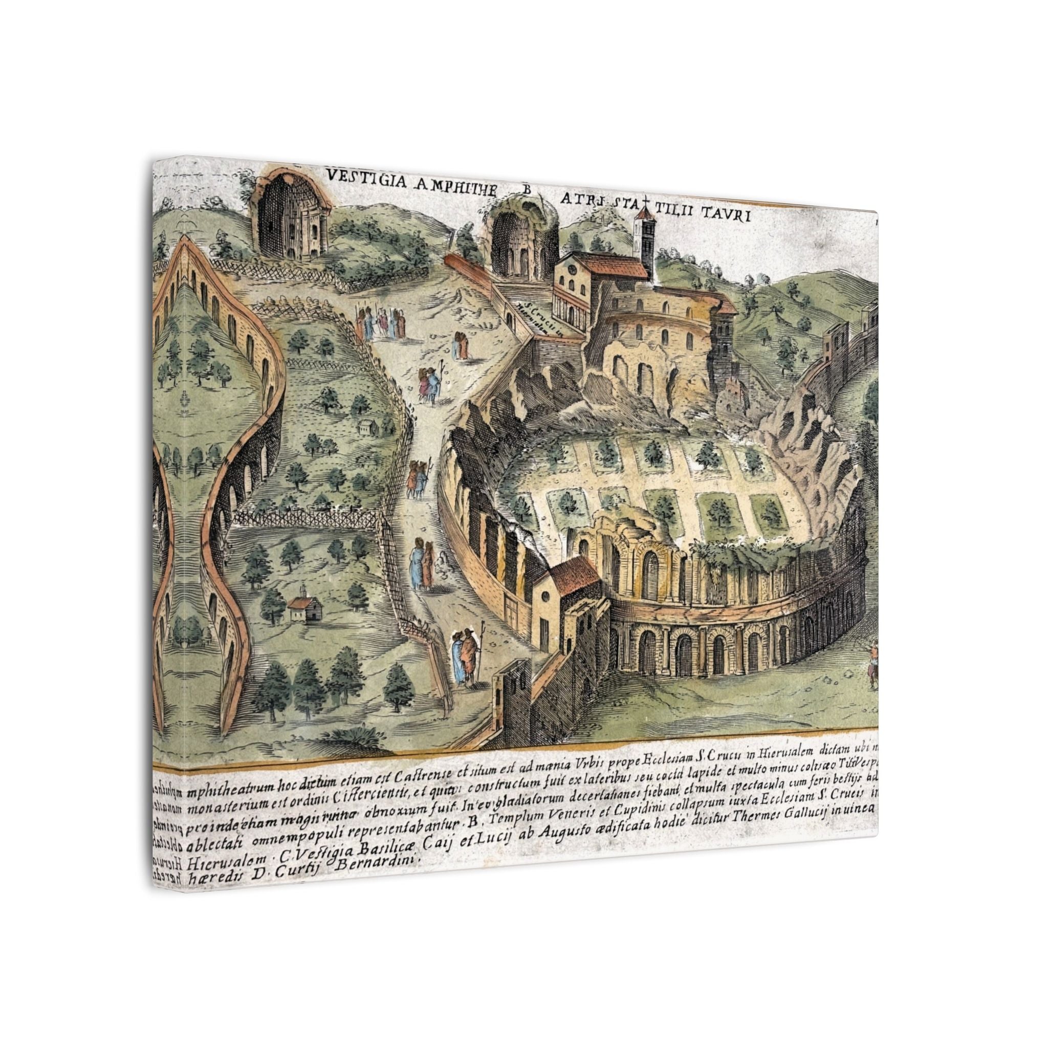 Amphitheatrum Castrense in Rome Canvas Art Print