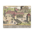 The Church of Saints Vincent and Anastasius at the Three Fountains Historic Canvas Wall Art