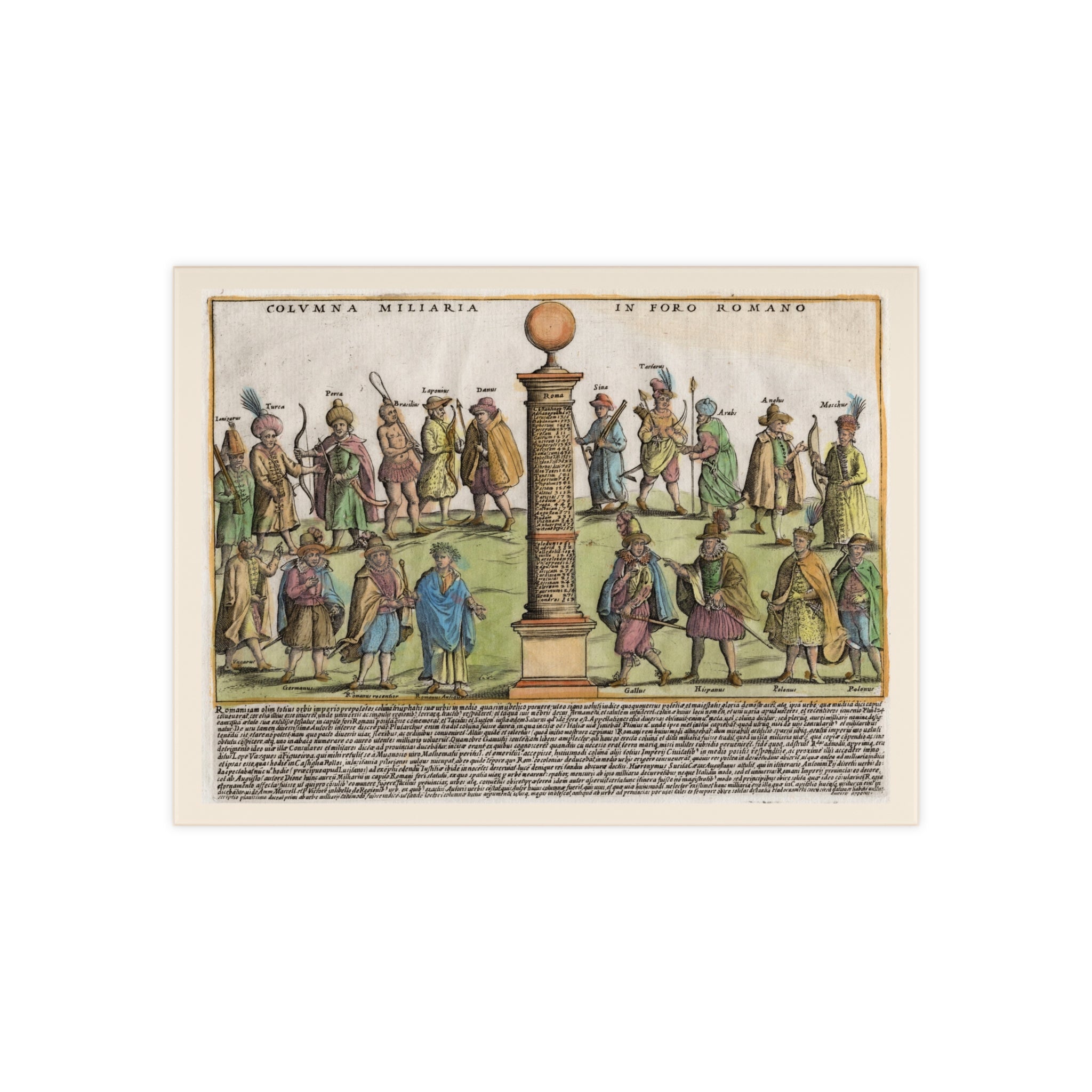 The Milestone Column in the Roman Forum Ceramic Tile