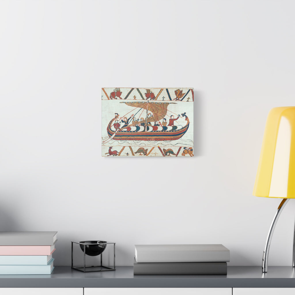 Bayeux Tapestry Norman Longship Canvas Print
