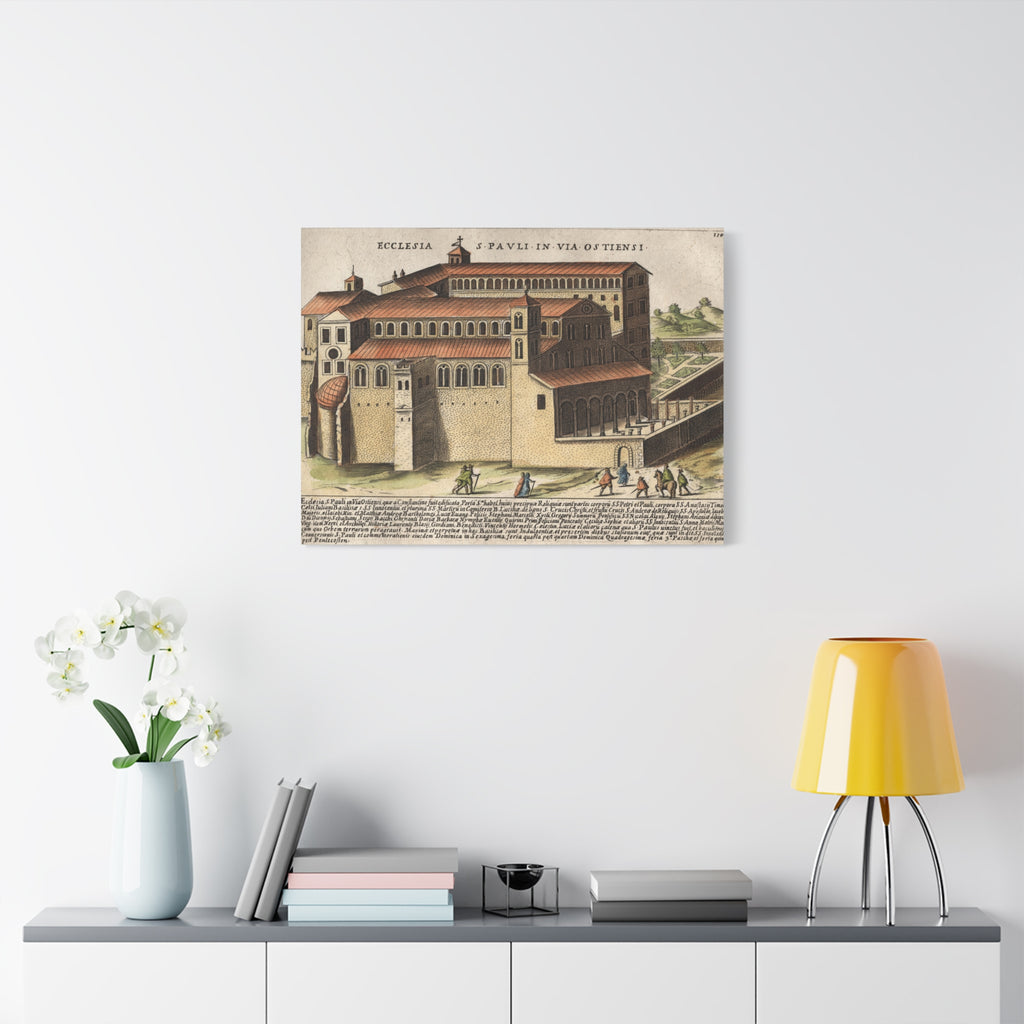 Basilica of Saint Paul Outside the Walls Historic Art Canvas