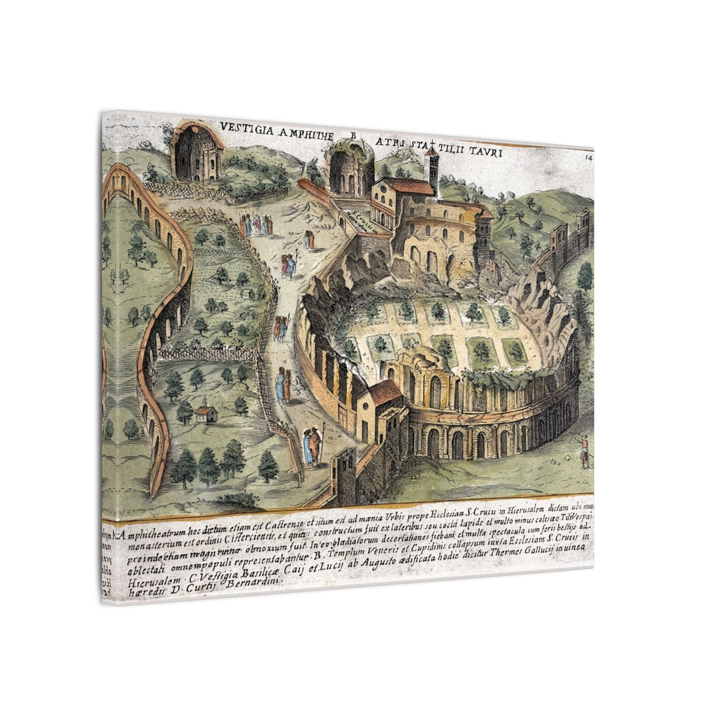 Amphitheatrum Castrense in Rome Canvas Art Print
