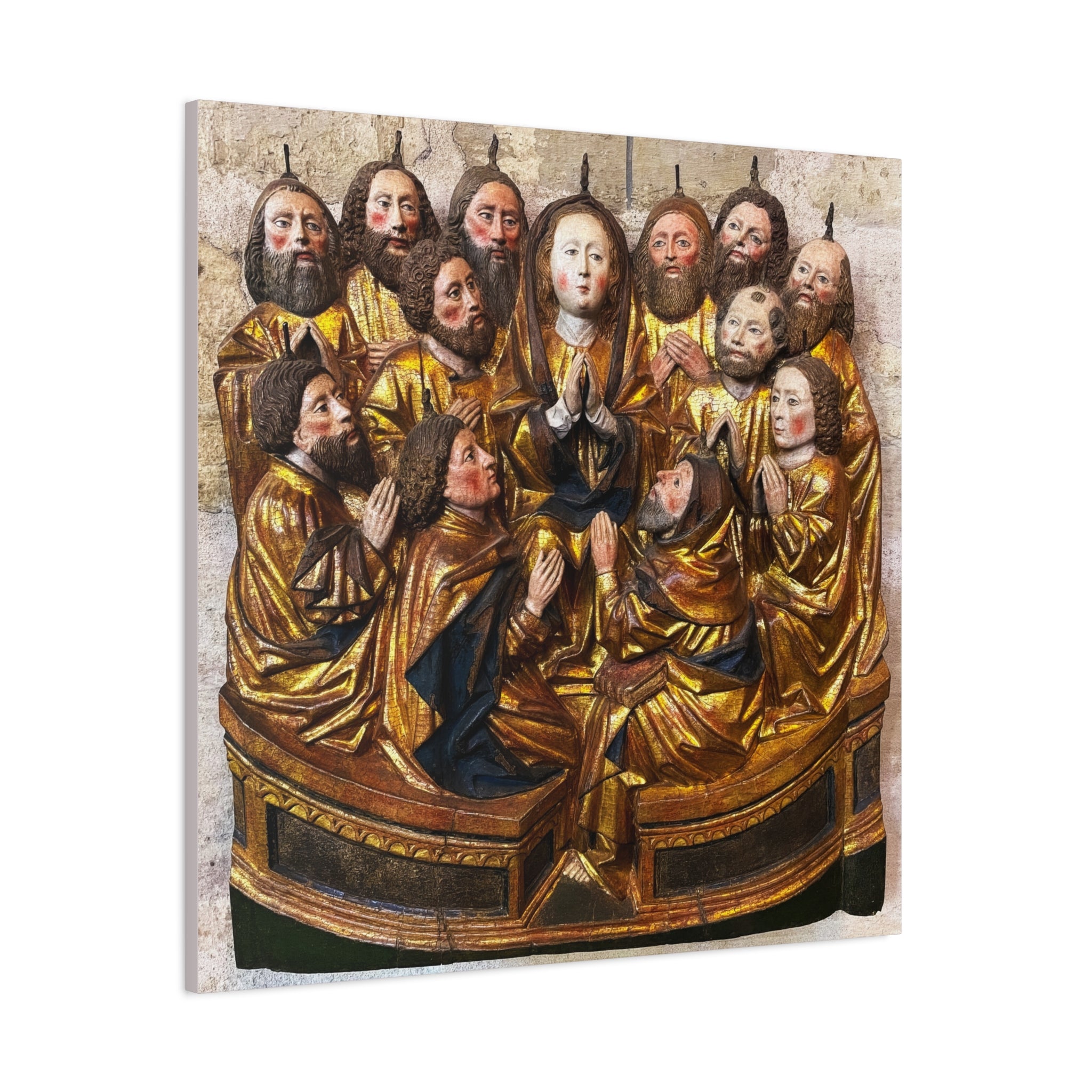 Medieval Pentecost Art Matte Canvas