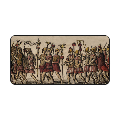 Ancient Roman Triumph Procession Desk Mat | Classical Roman Art Mouse Pad