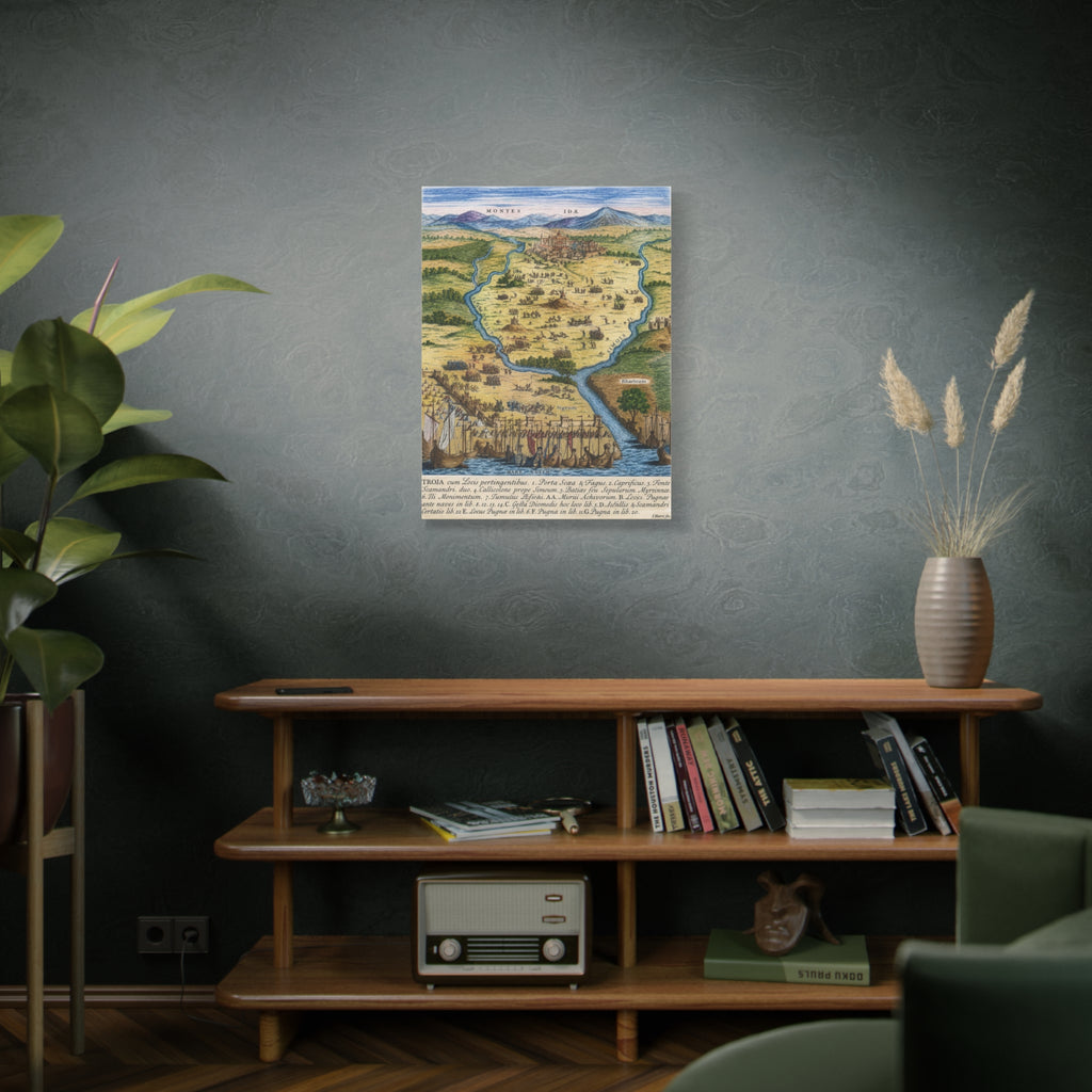 Ancient City of Troy Matte Canvas