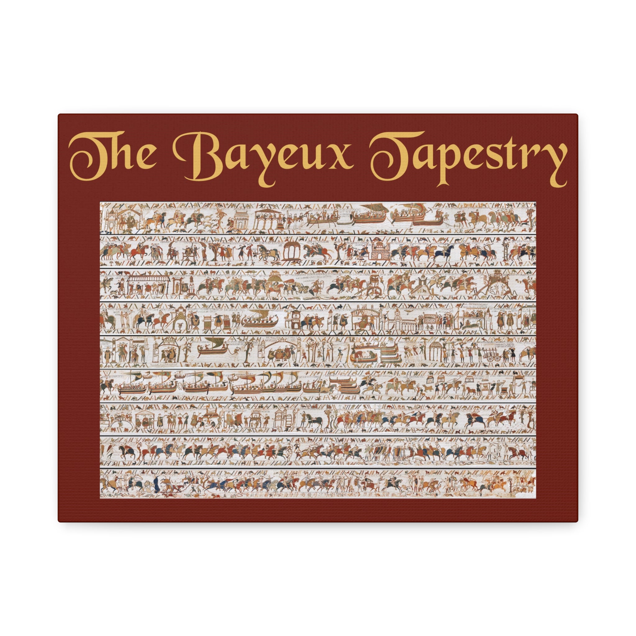 Entire Bayeux Tapestry Image Matte Canvas