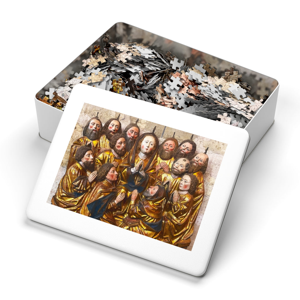 Religious Art Jigsaw Puzzle with Tin — Pentecost Saints Scene