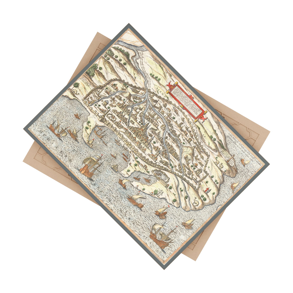 Braun and Hogenberg's Alexandria--Renaissance City View of Egypt's Great Port
