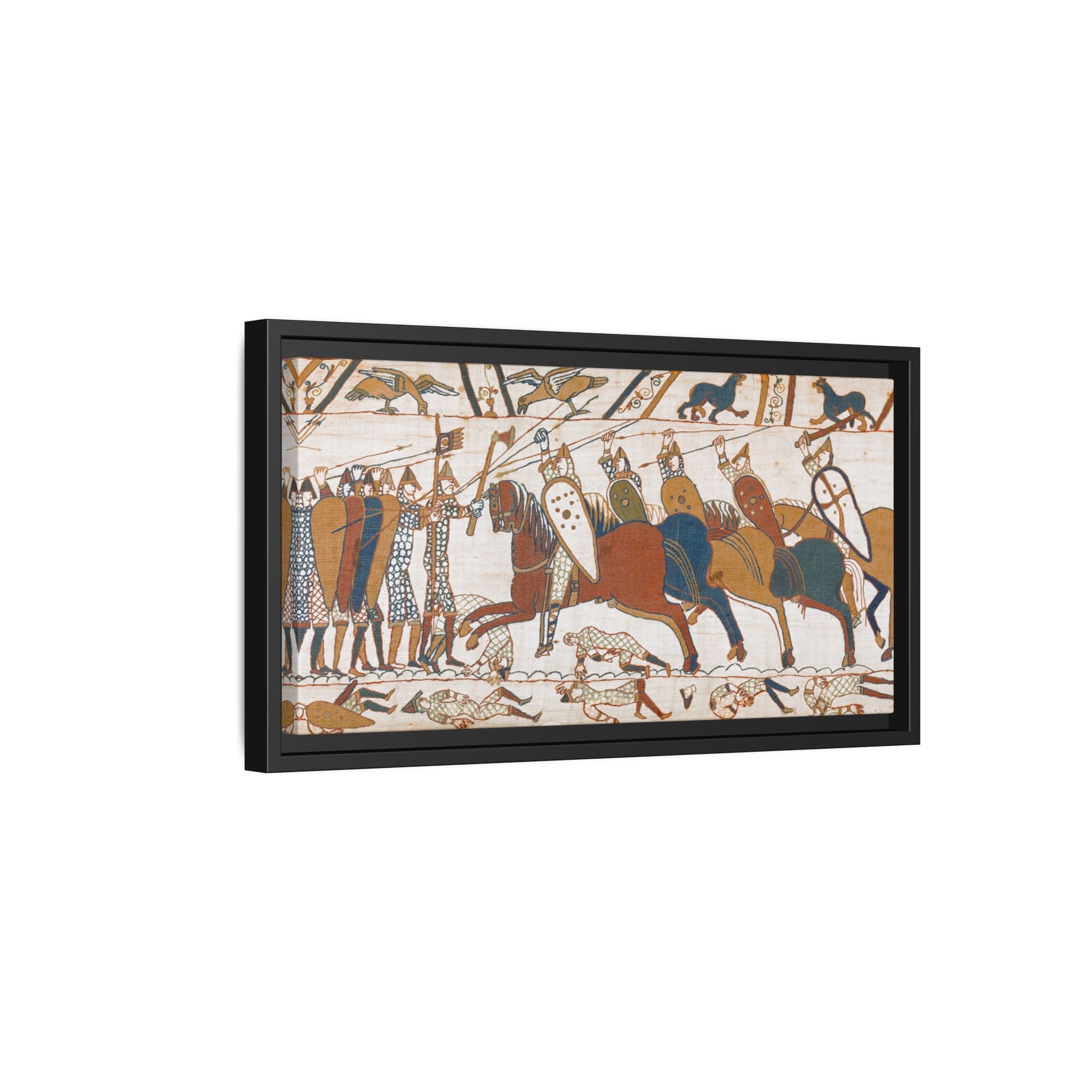Bayeux Tapestry Battle of Hastings Framed Canvas