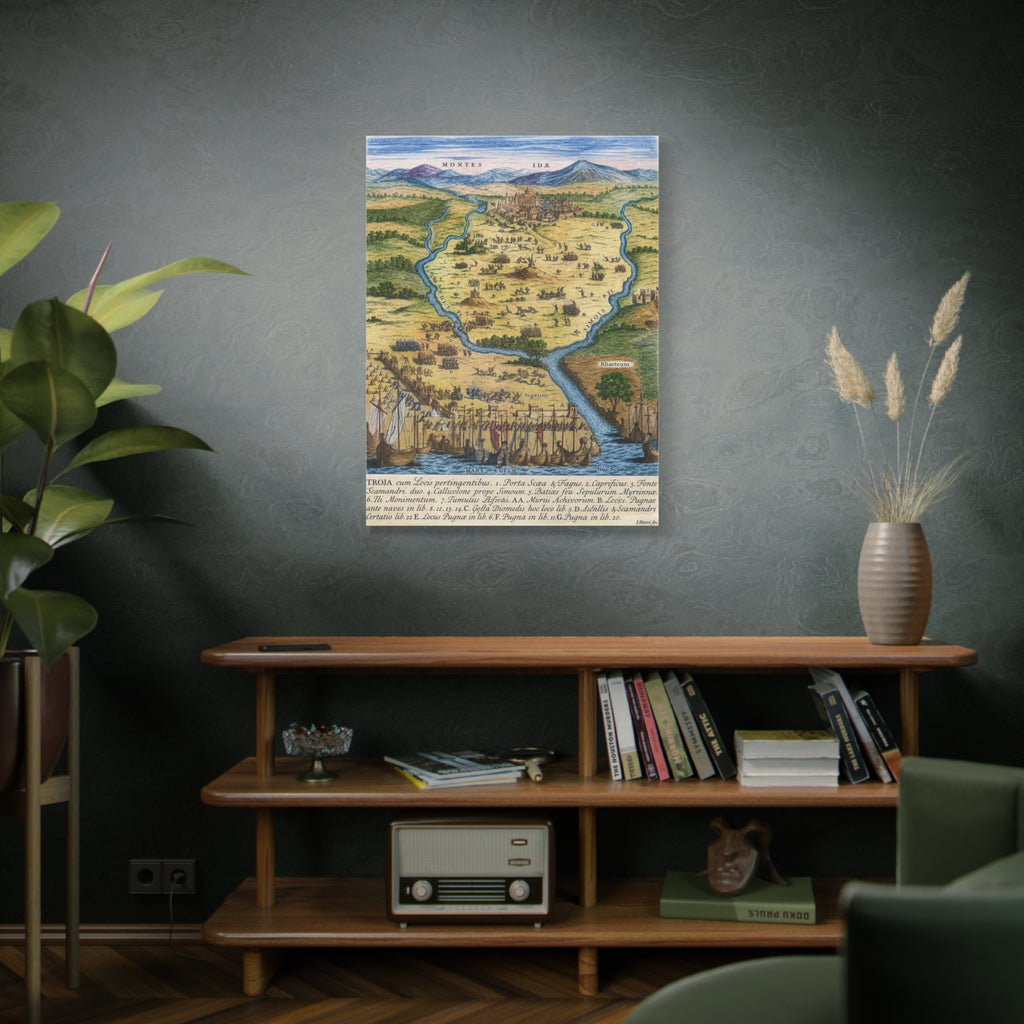 Ancient City of Troy Matte Canvas