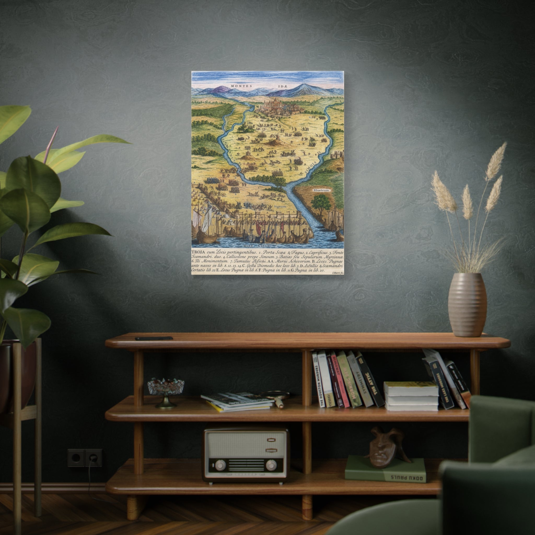 Ancient City of Troy Matte Canvas