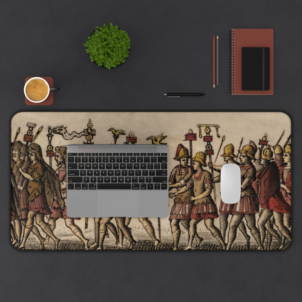 Ancient Roman Triumph Procession Desk Mat | Classical Roman Art Mouse Pad