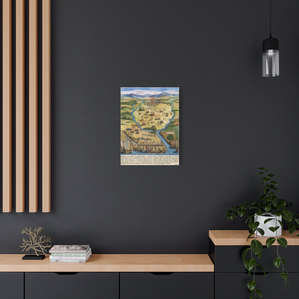 Ancient City of Troy Matte Canvas