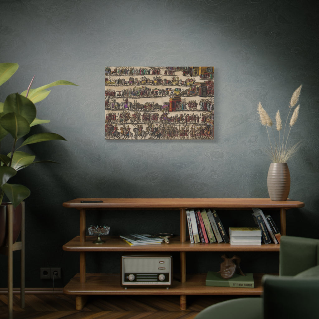 Roman Triumphal Procession Matte Stretched Canvas | Classical Antiquity Wall Art