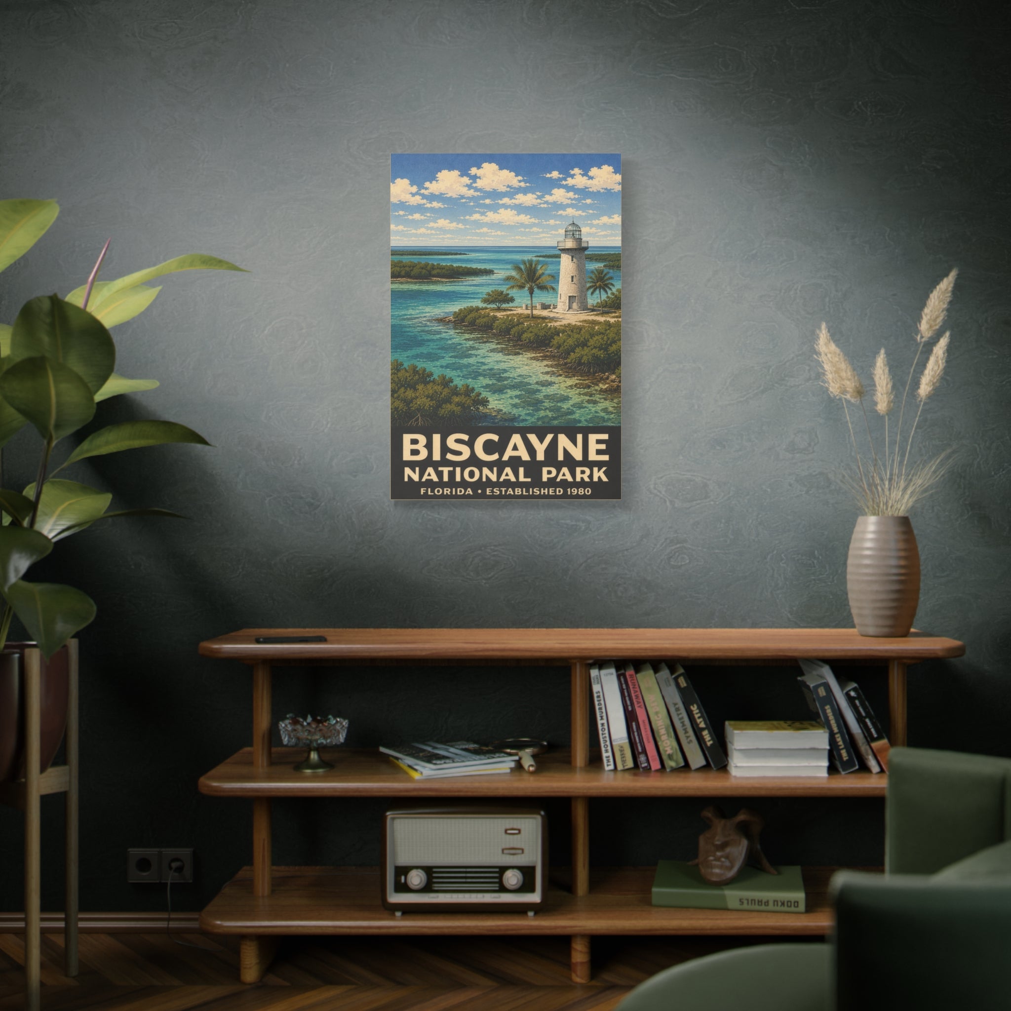 Biscayne National Park Lighthouse Matte Canvas Print