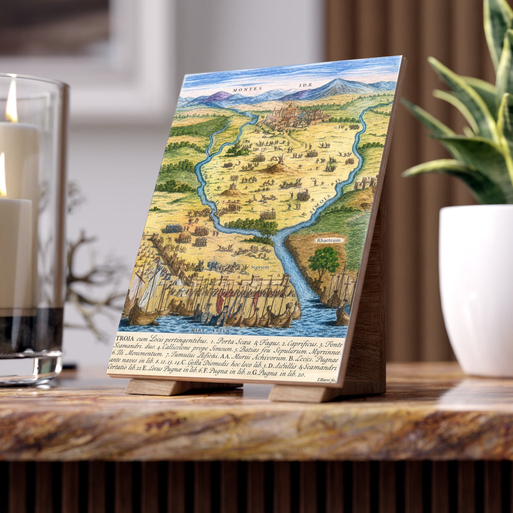 Ancient City of Troy Decorative Ceramic Tile