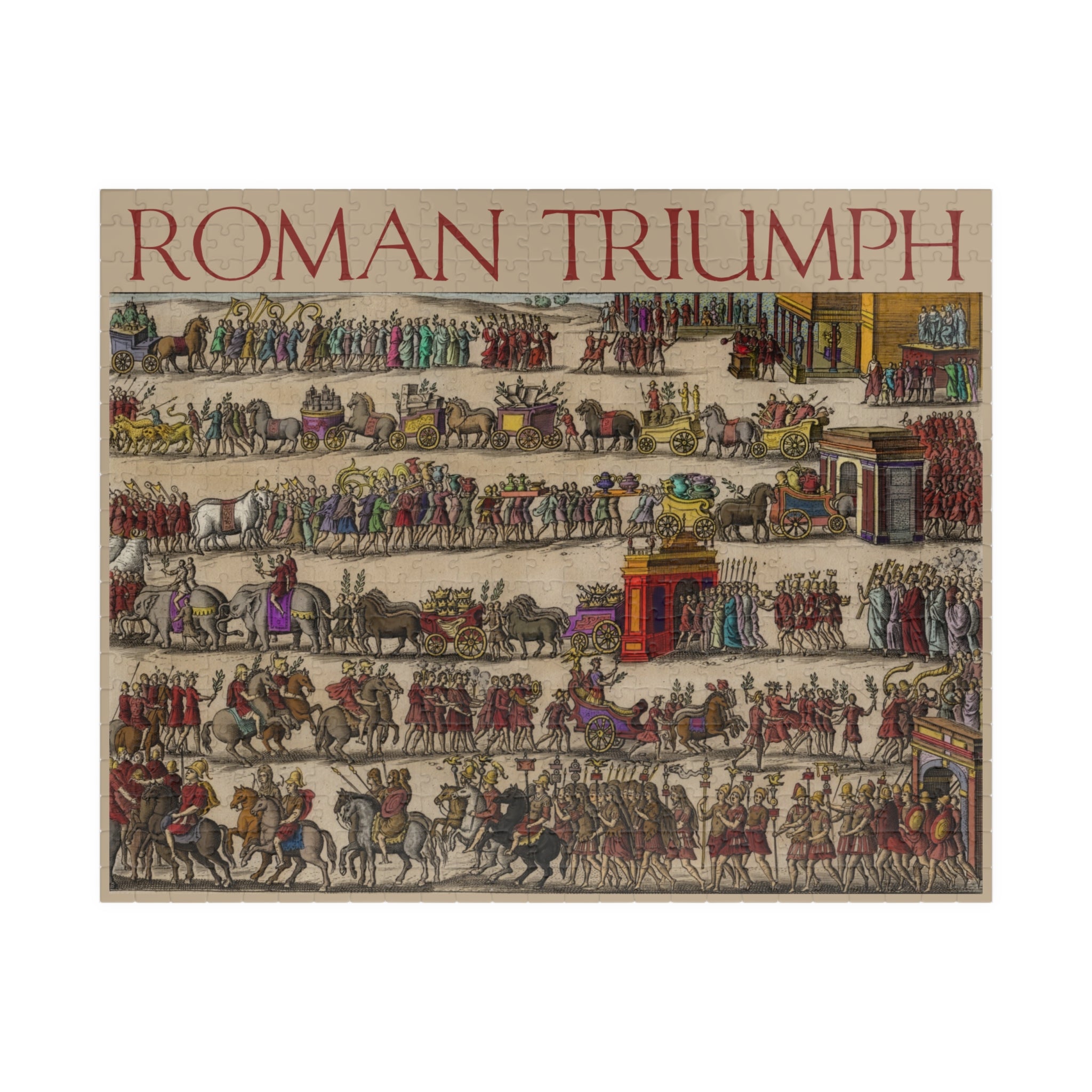 Roman Triumph Illustration Puzzle | Historical procession artwork jigsaw puzzle