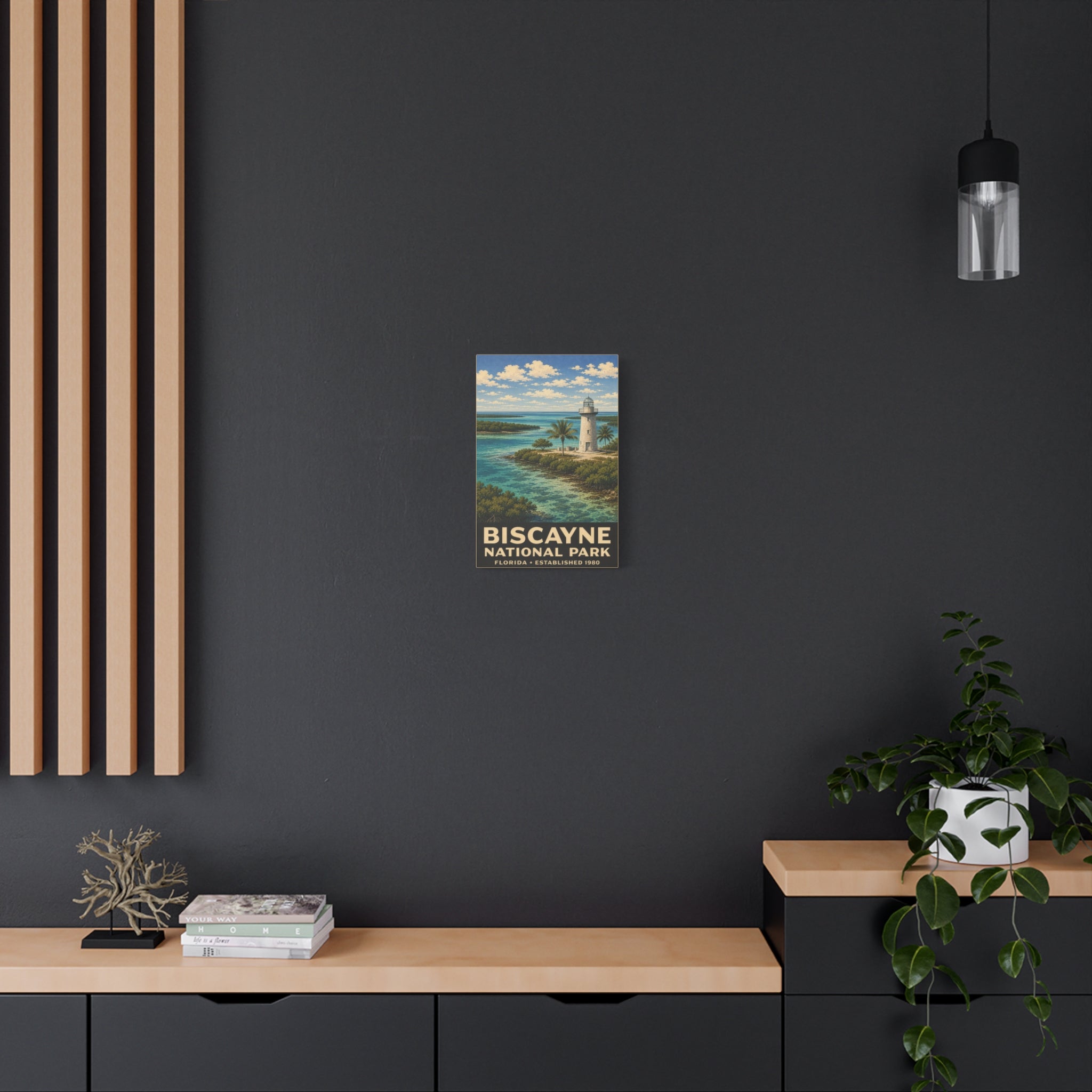 Biscayne National Park Lighthouse Matte Canvas Print