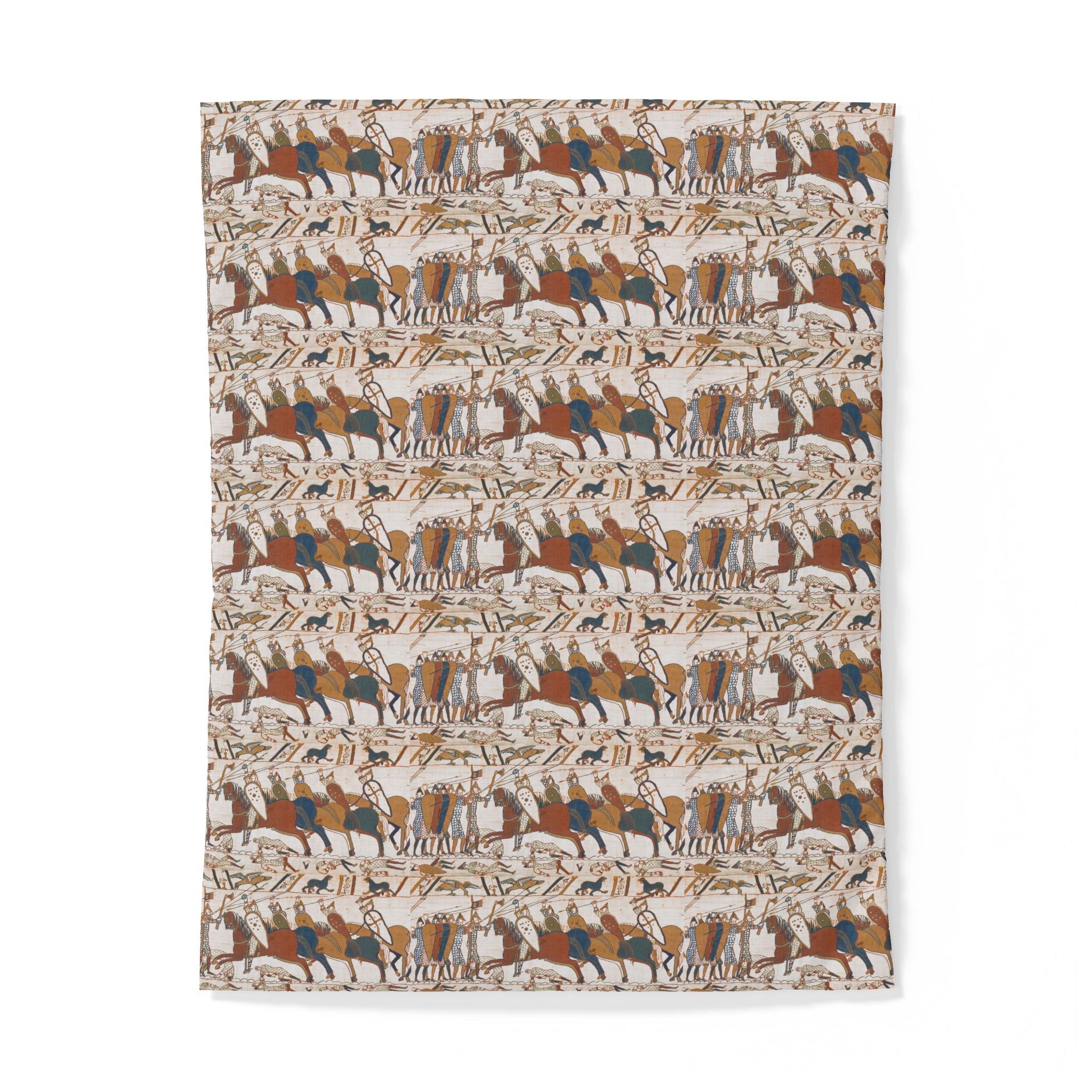 Bayeux Tapestry Battle of Hastings Cotton Duvet Cover
