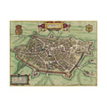 Cambrai, France Vintage City Map Poster — Antique City Map Satin Print (300gsm)