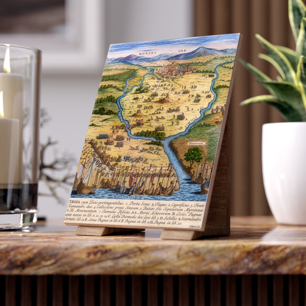Ancient City of Troy Decorative Ceramic Tile