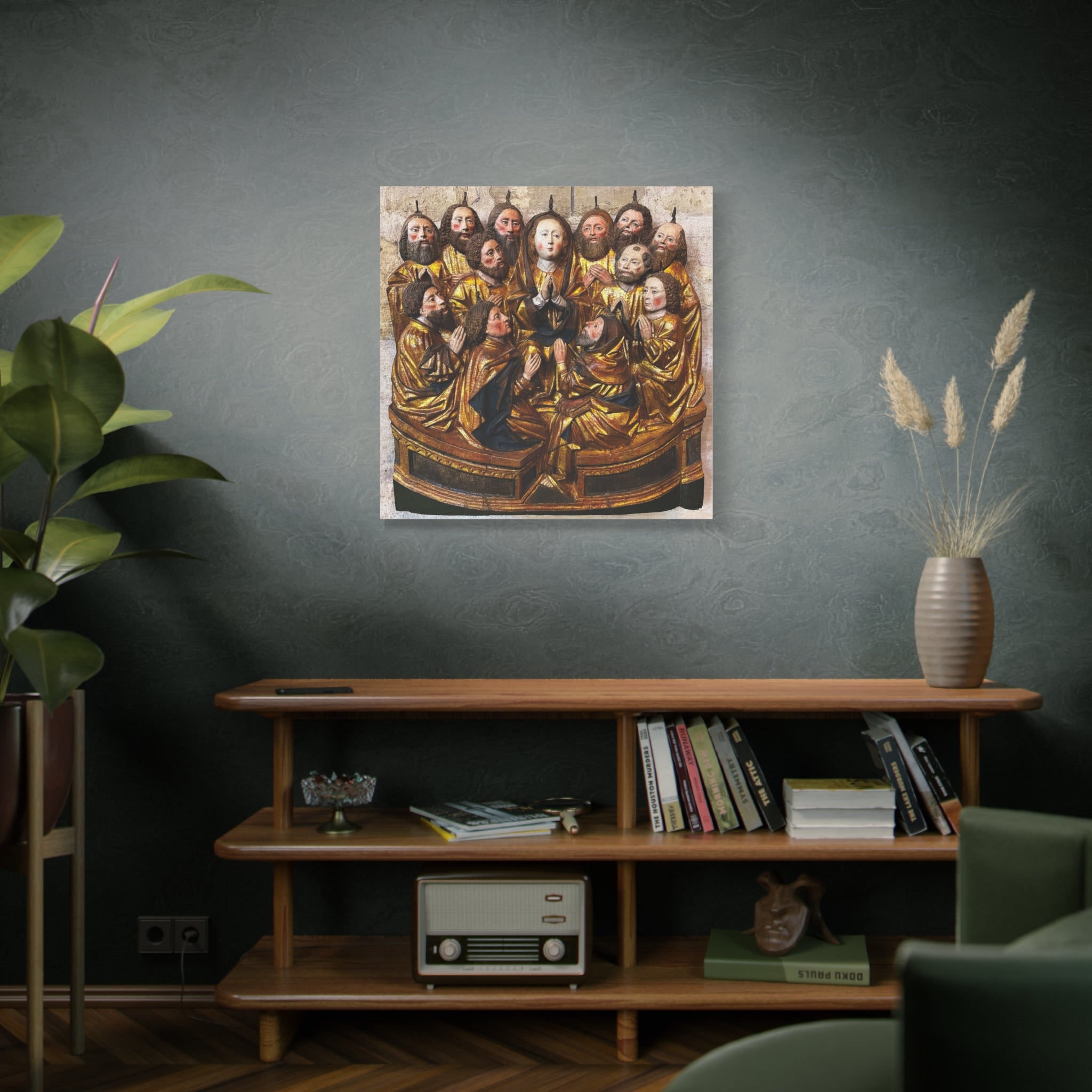 Medieval Pentecost Art Matte Canvas