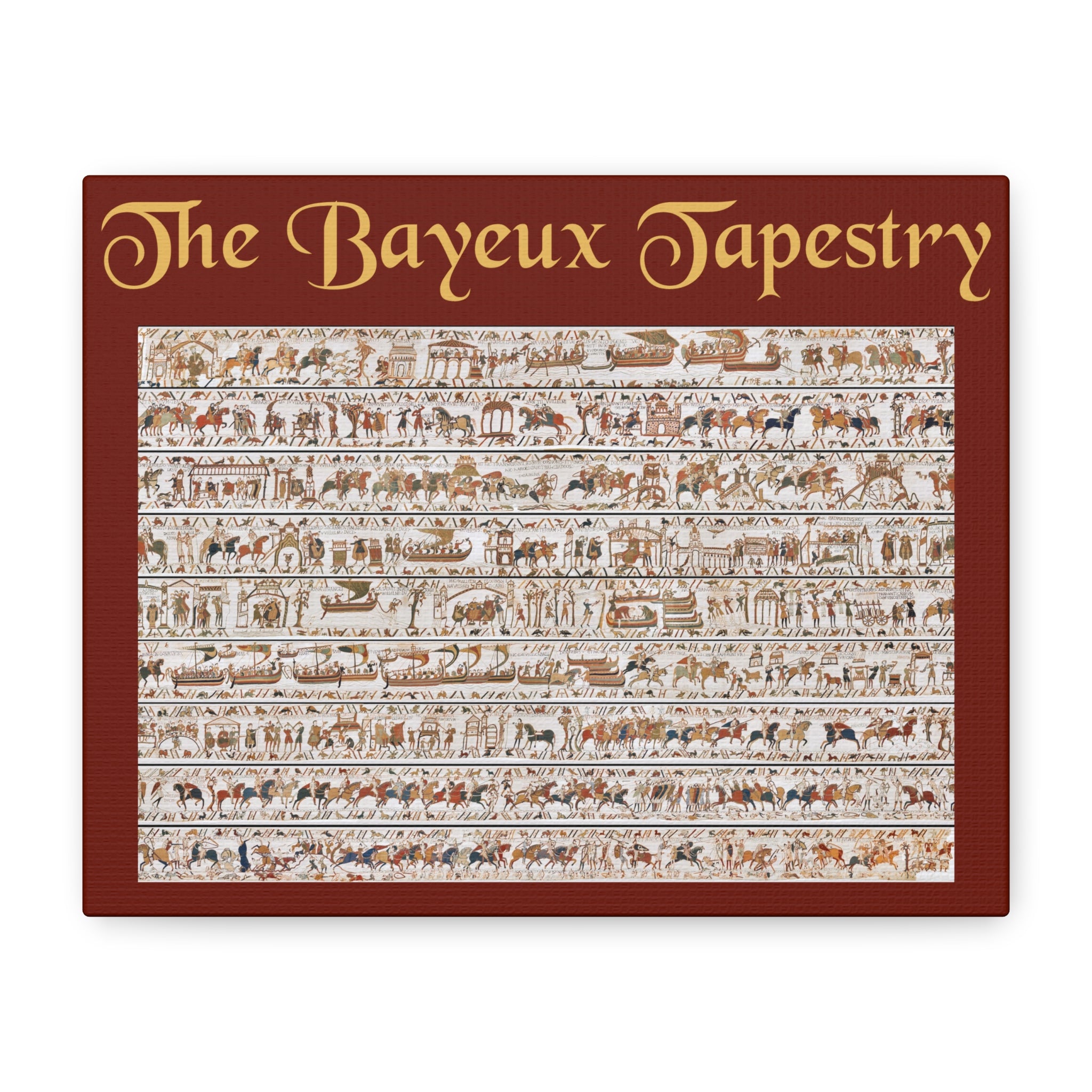 Entire Bayeux Tapestry Image Matte Canvas