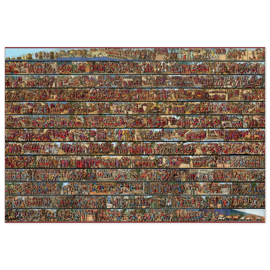 Historical Colorized Trajan's Column Engravings Depiction Jigsaw Puzzle (Tin Box)